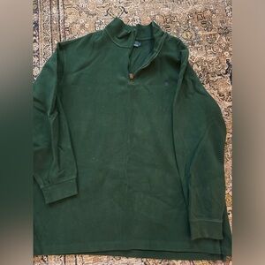 Men’s 3XL Dark Green Quarter Zip